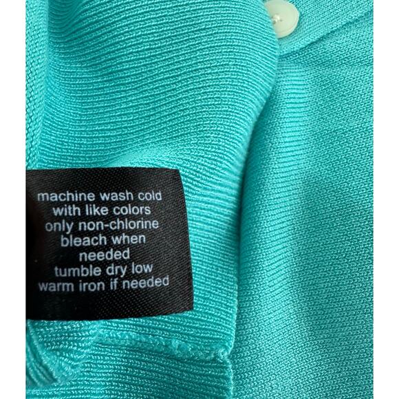 Lane Bryant Cardigan Sweater Women's‎ 14/16 Button Up Blue Lightweight Rayon - Picture 6 of 6